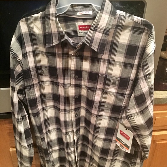 wrangler slim fit shirt